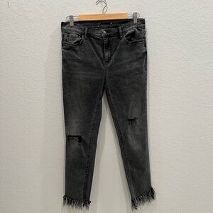 Free people ankle cropped jeans